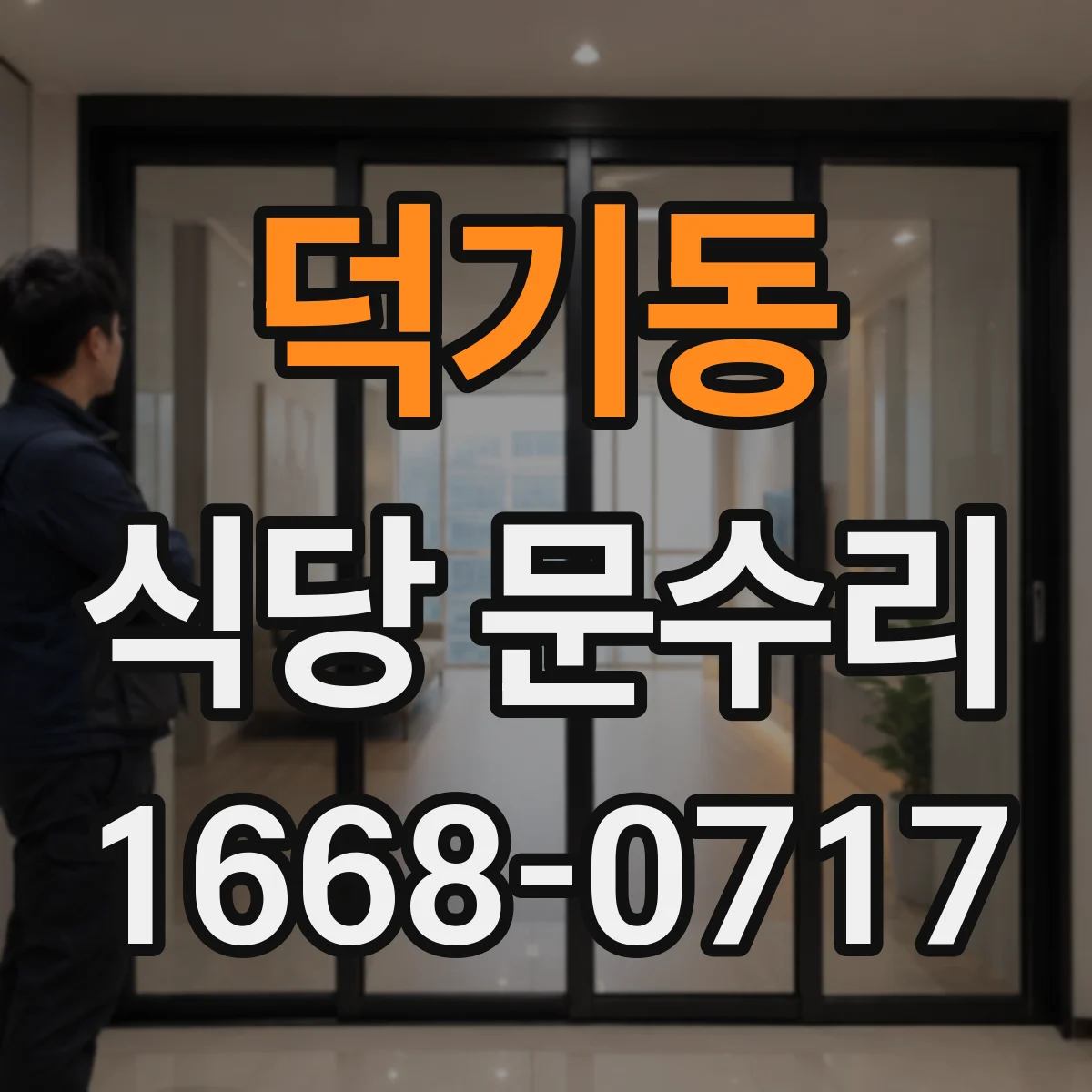 덕기동 식당 문수리