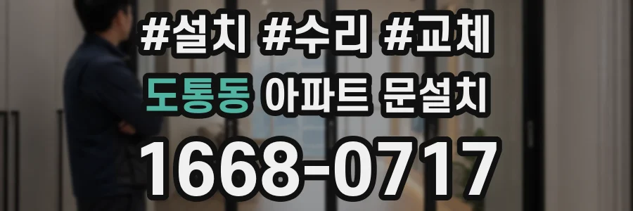 도통동 아파트 문설치