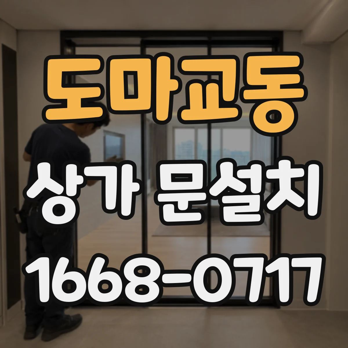 도마교동 상가 문설치