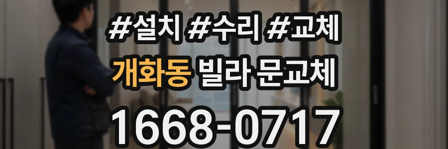개화동 빌라 문교체