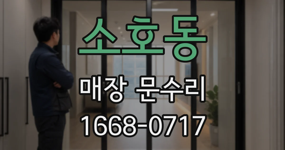 소호동 매장 문수리