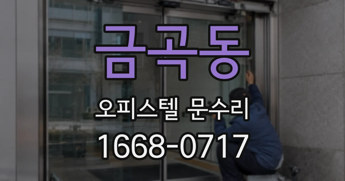 금곡동 오피스텔 문수리