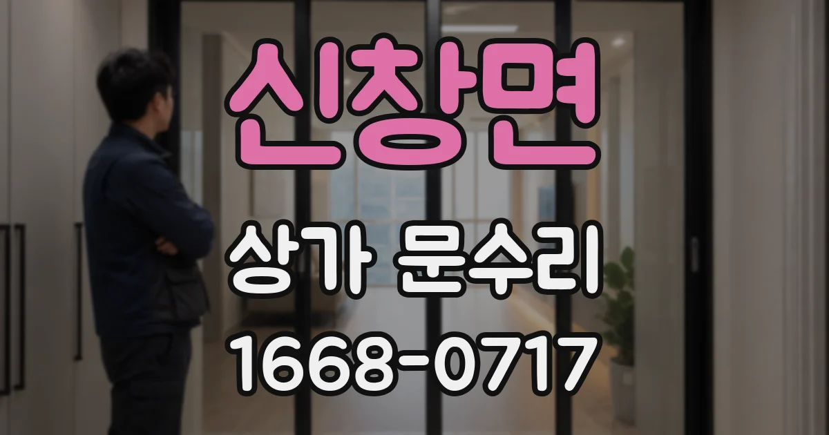신창면 상가 문수리