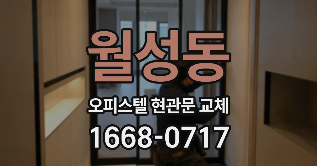 월성동 오피스텔 현관문 교체
