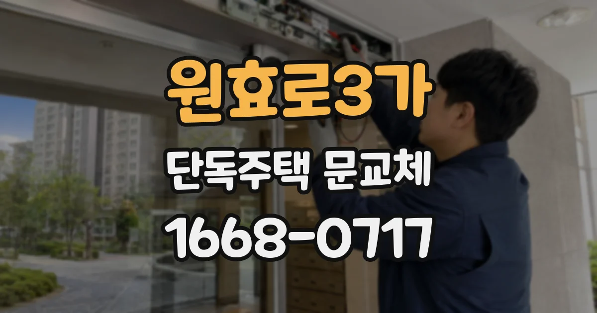 원효로3가 단독주택 문교체