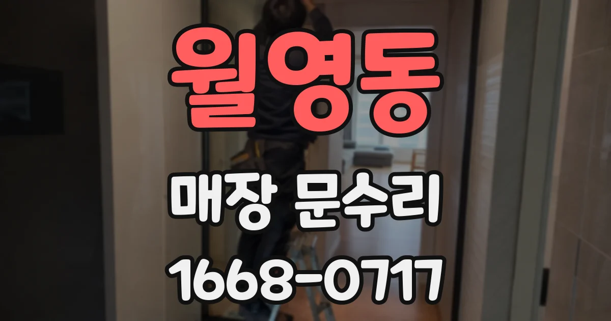 월영동 매장 문수리