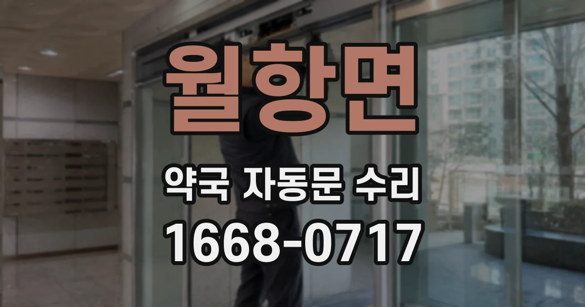 월항면 약국 자동문 수리