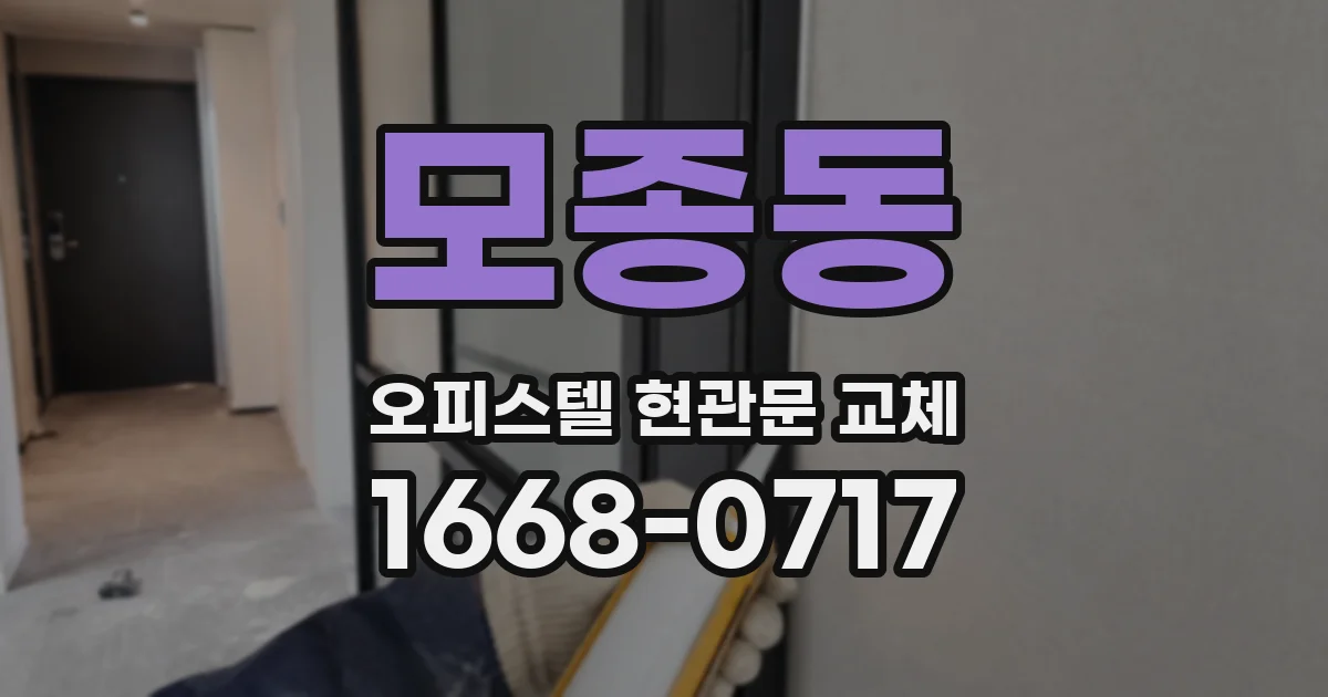 모종동 오피스텔 현관문 교체