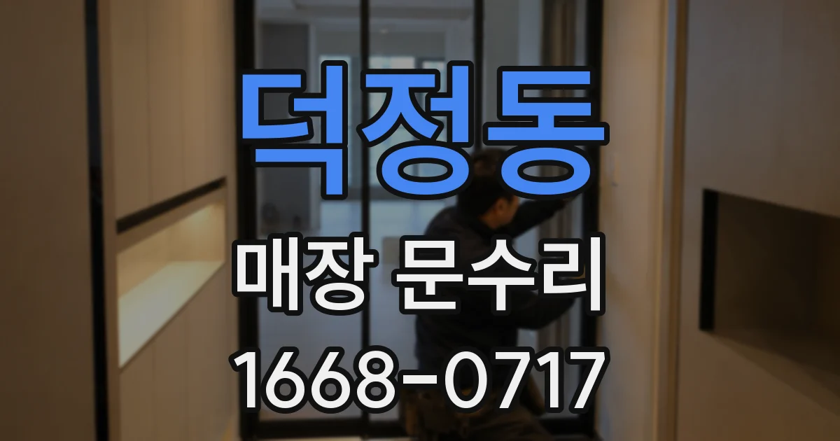 덕정동 매장 문수리