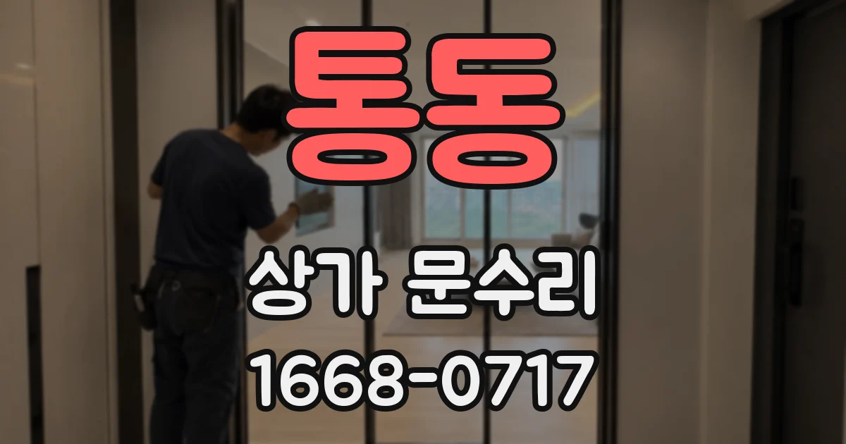 통동 상가 문수리
