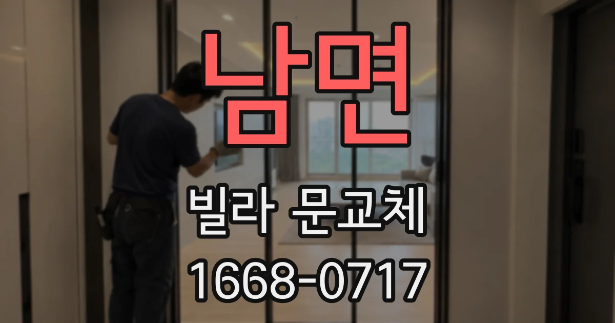 남면 빌라 문교체