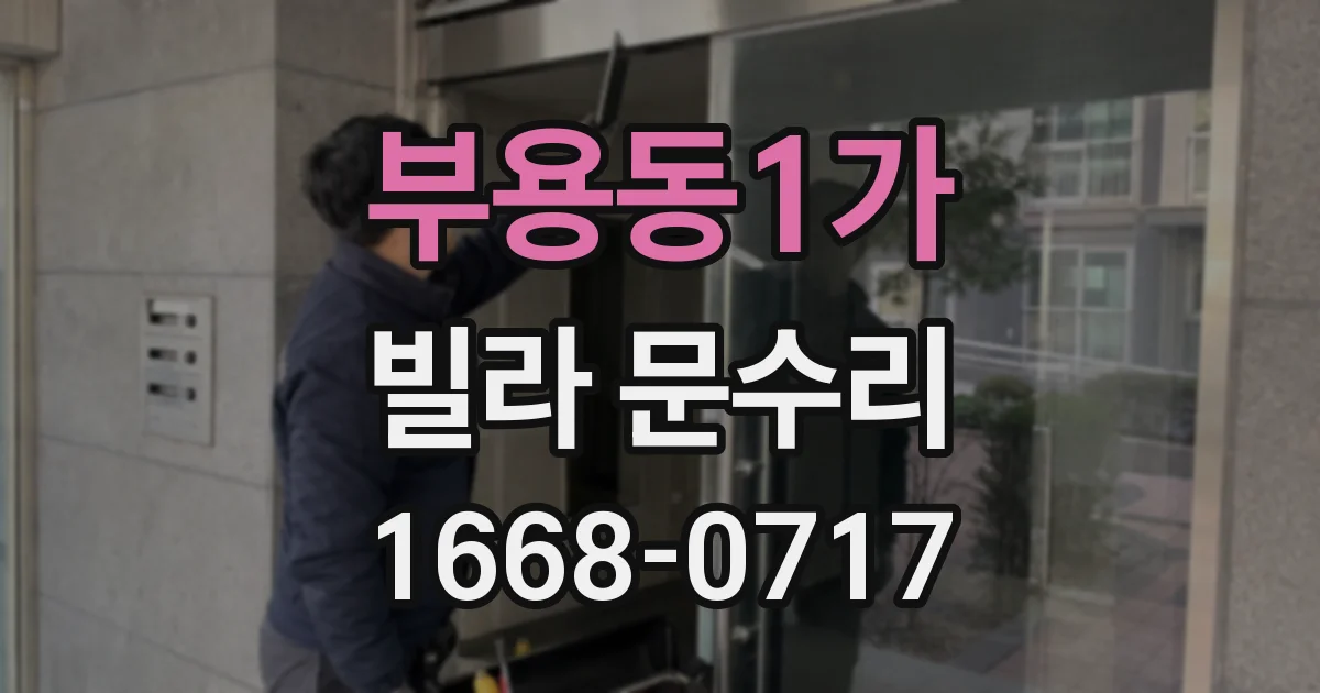 부용동1가 빌라 문수리