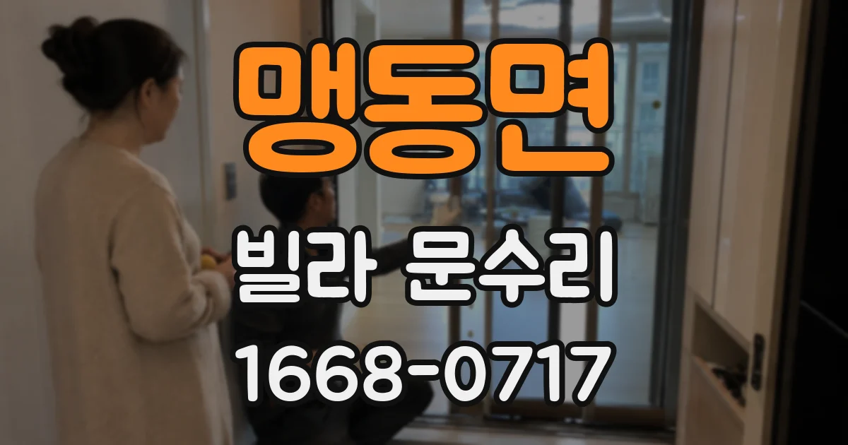 맹동면 빌라 문수리