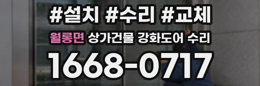 월롱면 상가건물 강화도어 수리