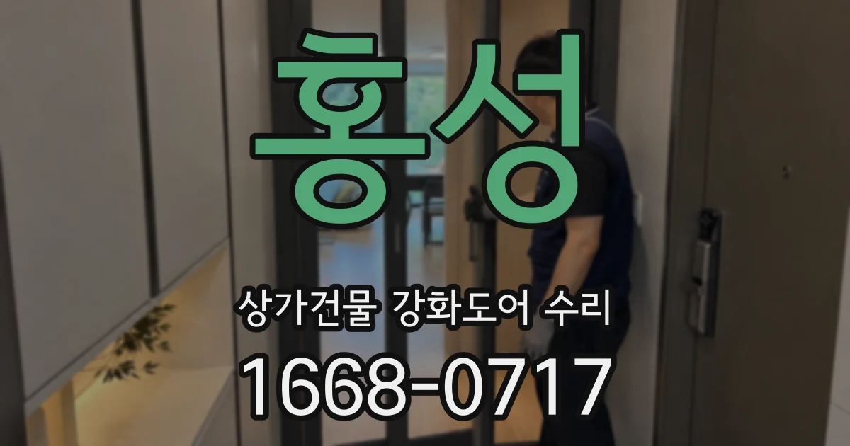 홍성 상가건물 강화도어 수리
