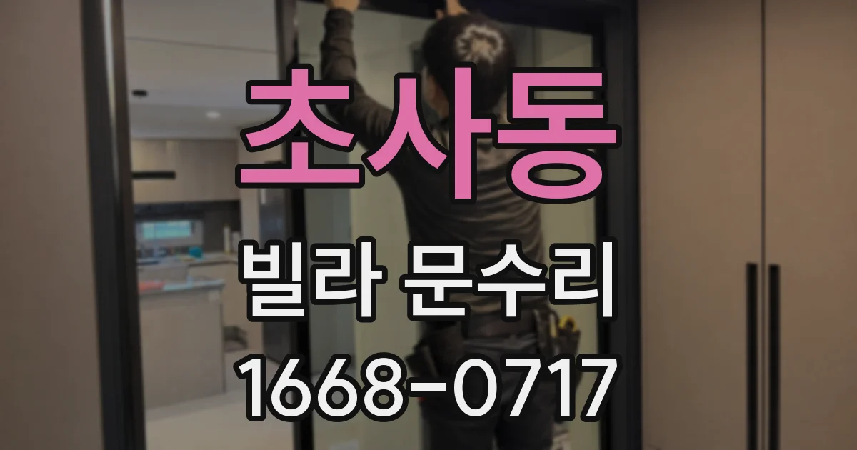초사동 빌라 문수리