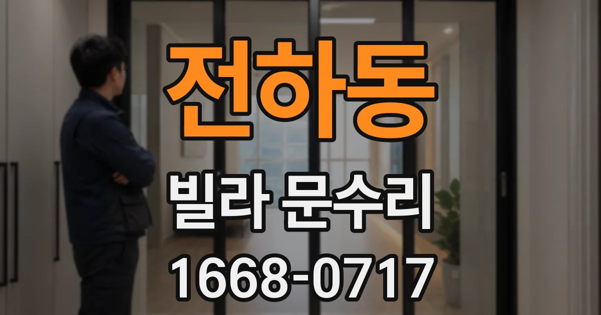 전하동 빌라 문수리