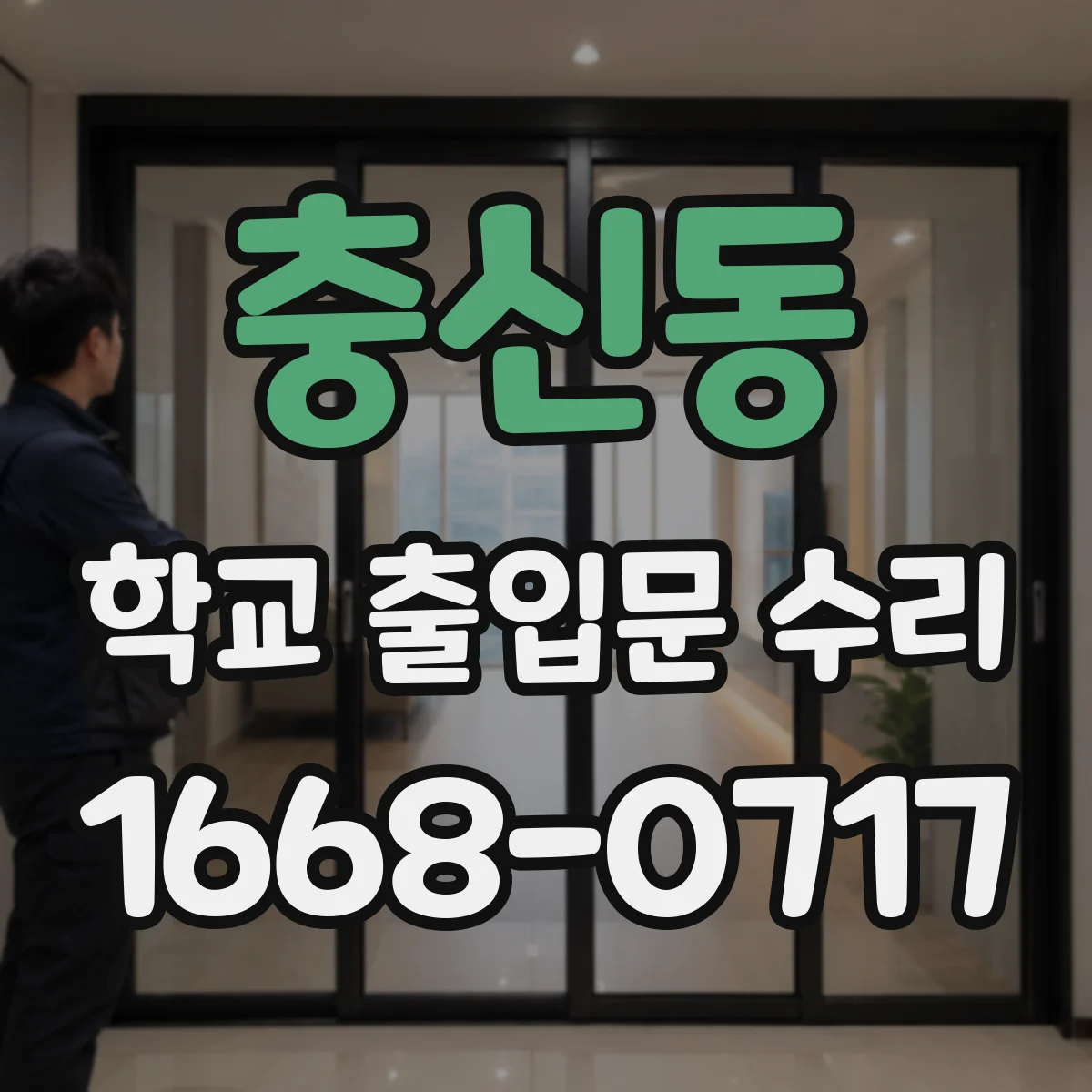 충신동 학교 출입문 수리