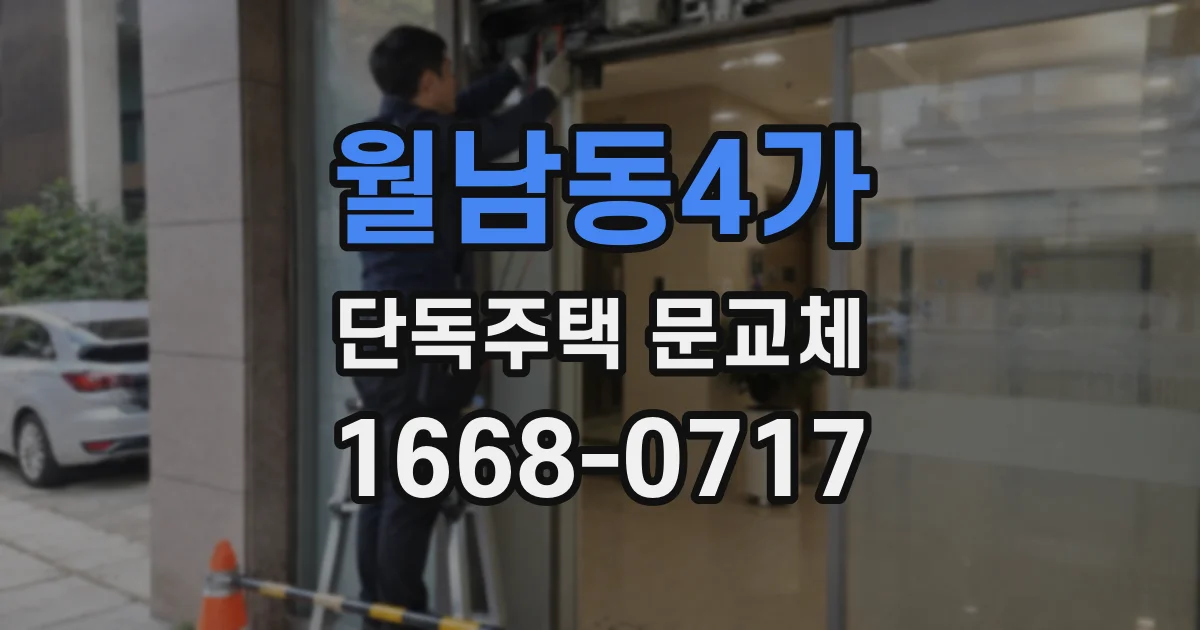 월남동4가 단독주택 문교체