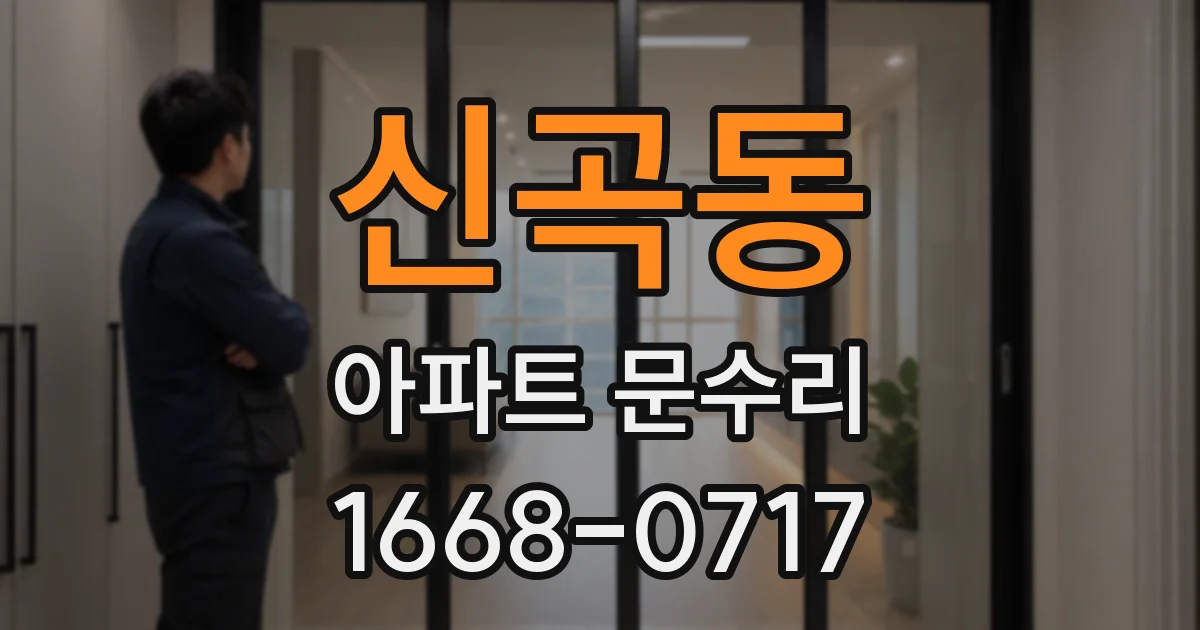 신곡동 아파트 문수리