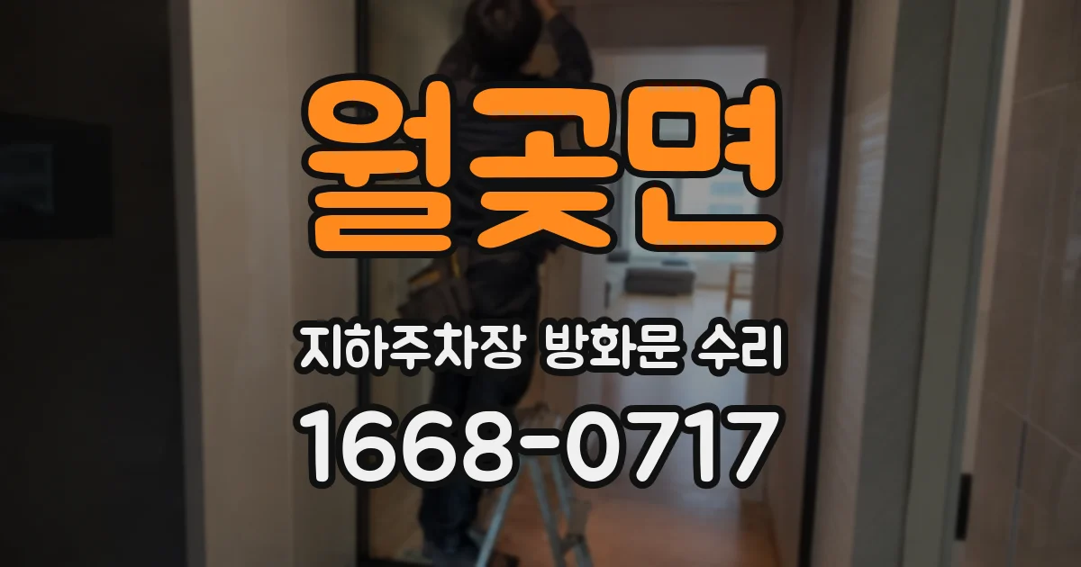 월곶면 지하주차장 방화문 수리