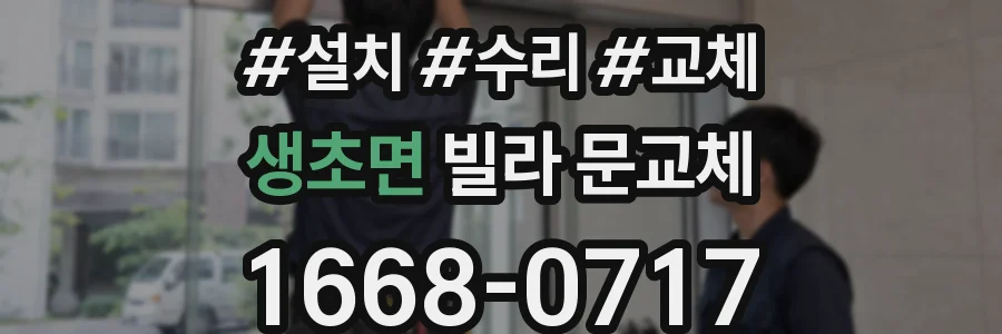 생초면 빌라 문교체