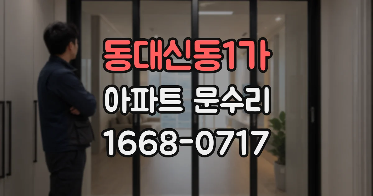 동대신동1가 아파트 문수리