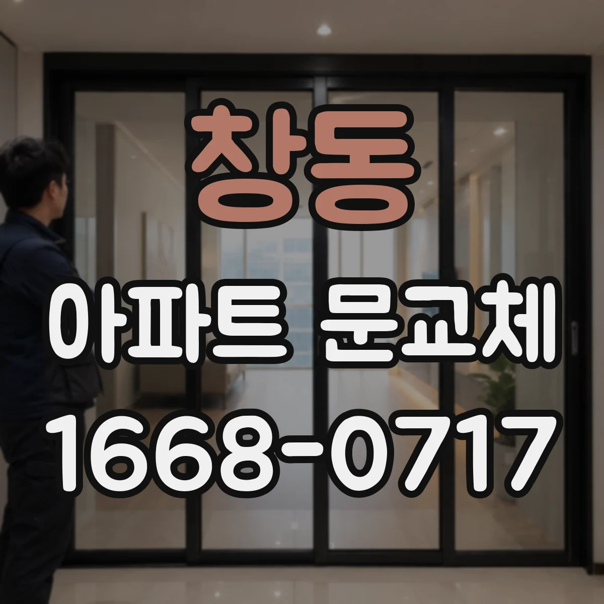 창동 아파트 문교체