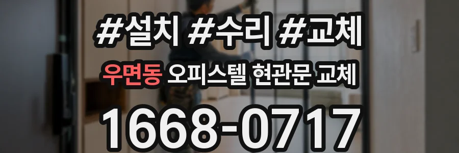 우면동 오피스텔 현관문 교체
