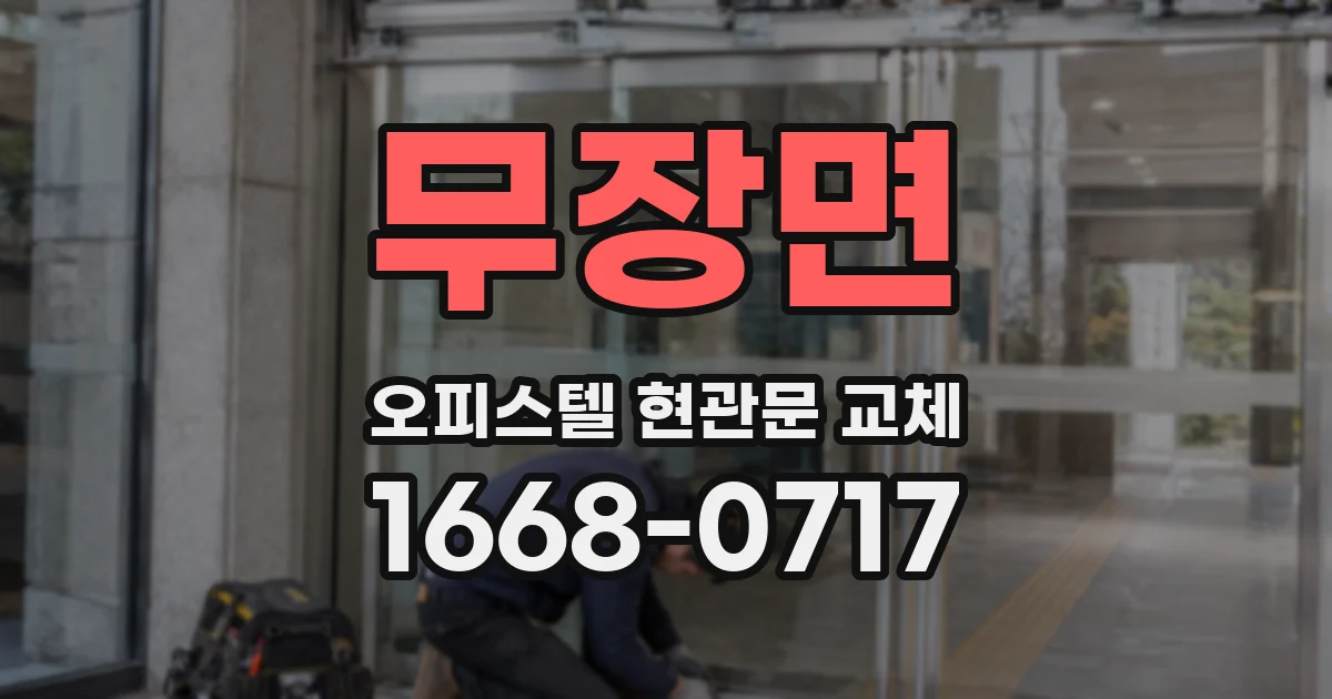 무장면 오피스텔 현관문 교체