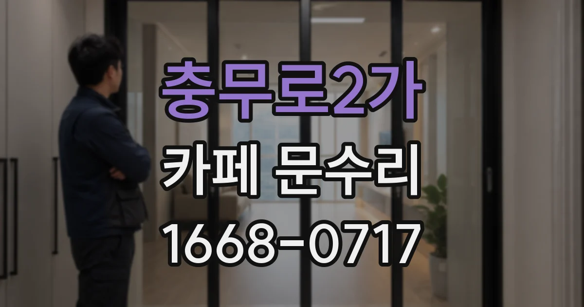 충무로2가 카페 문수리