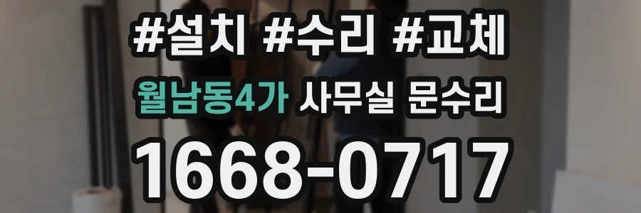 월남동4가 사무실 문수리