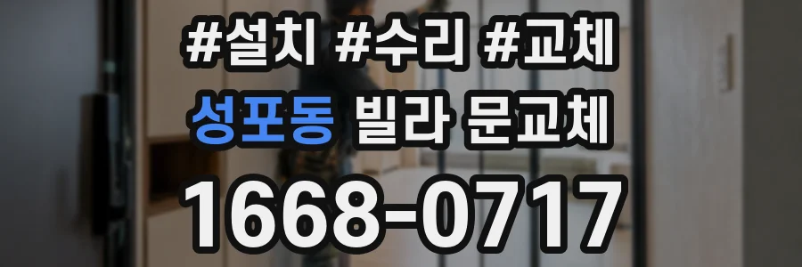 성포동 빌라 문교체