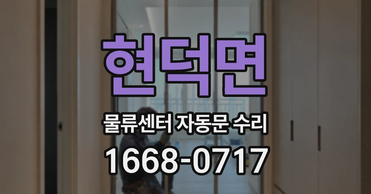 현덕면 물류센터 자동문 수리