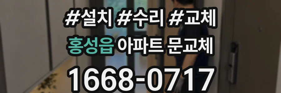 홍성읍 아파트 문교체