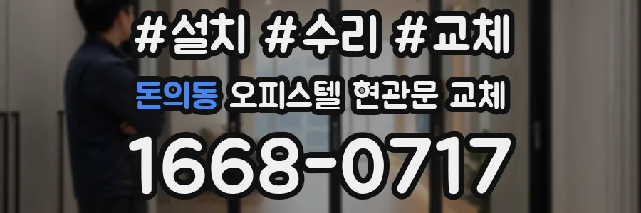 돈의동 오피스텔 현관문 교체