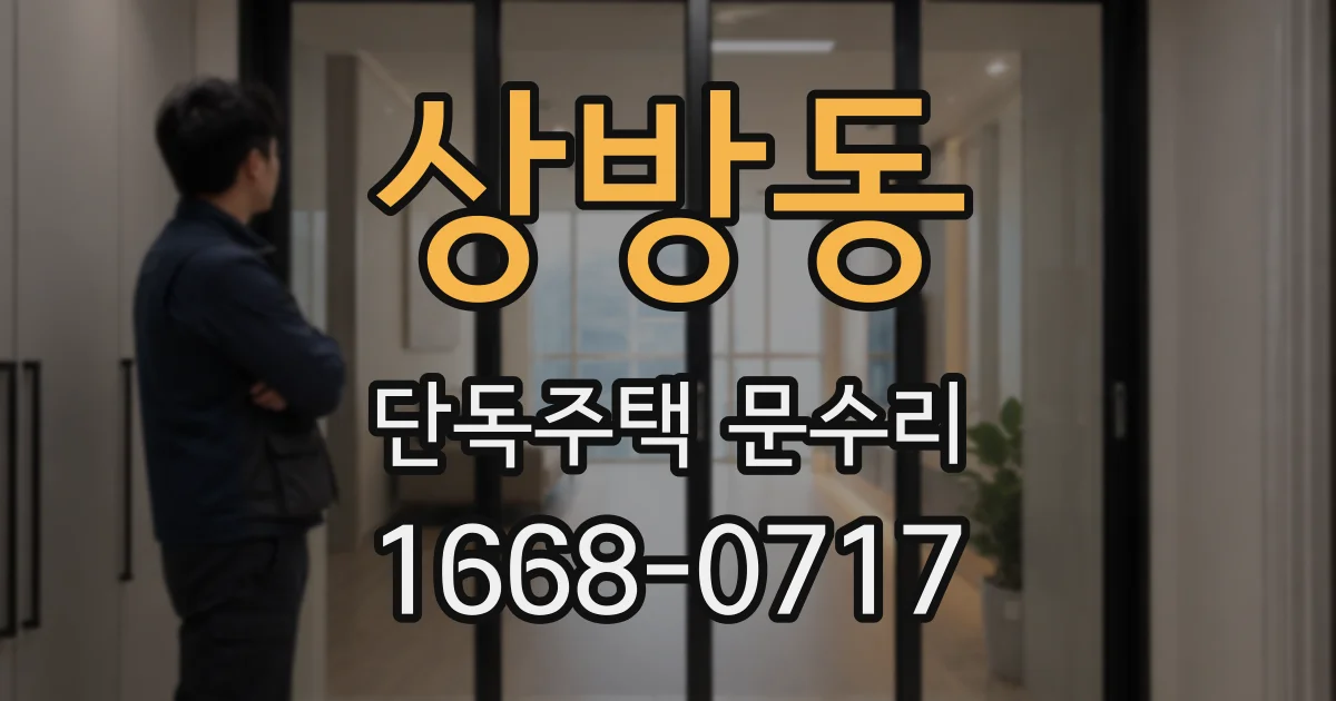 상방동 단독주택 문수리