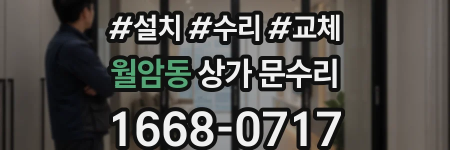 월암동 상가 문수리