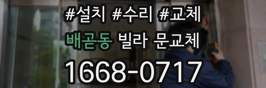 배곧동 빌라 문교체
