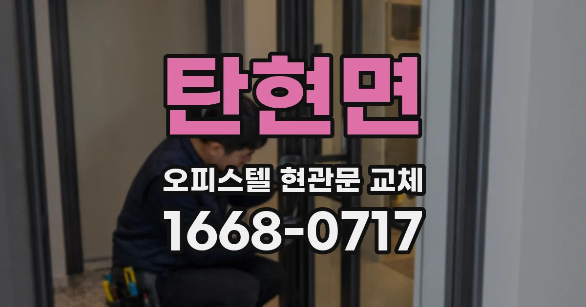 탄현면 오피스텔 현관문 교체
