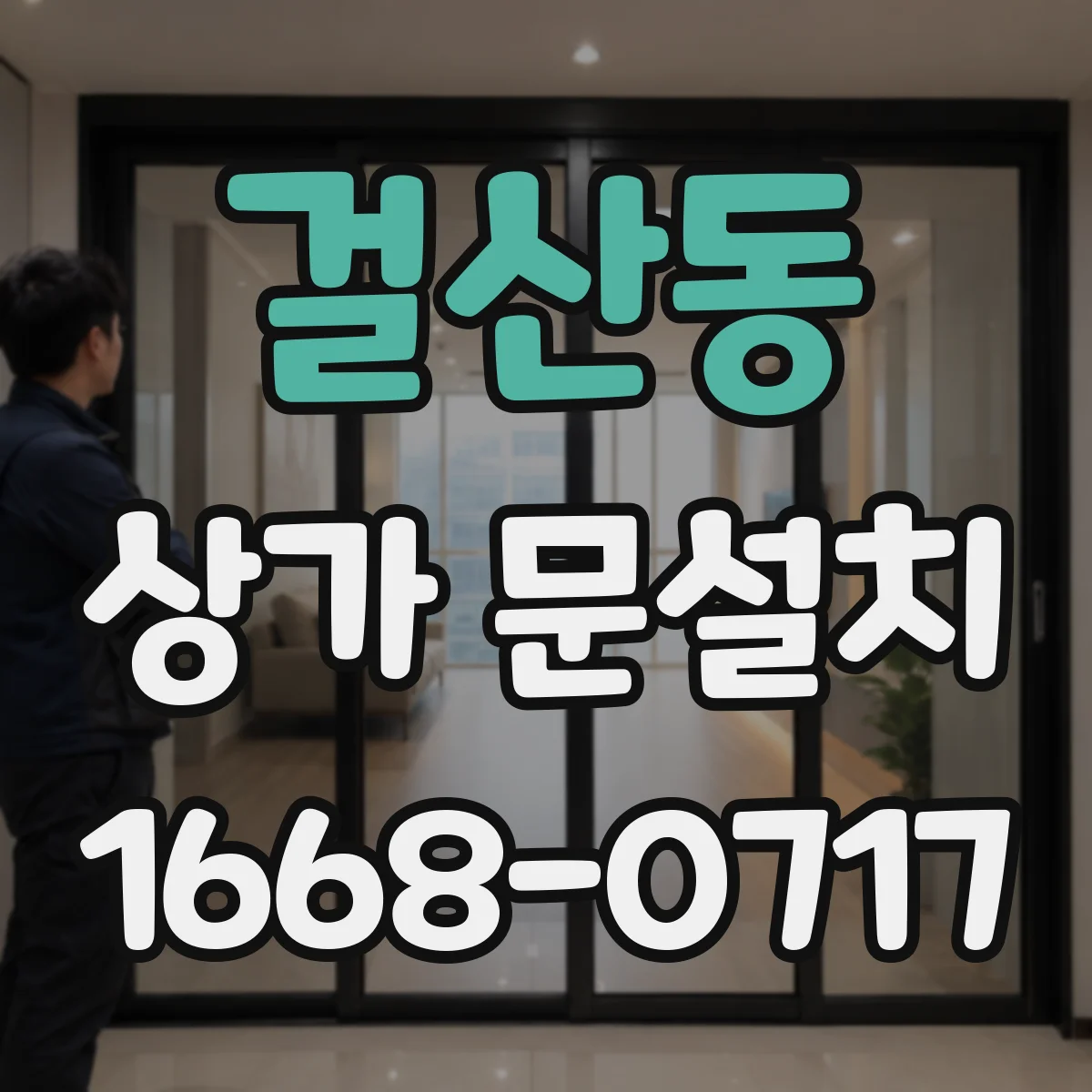걸산동 상가 문설치
