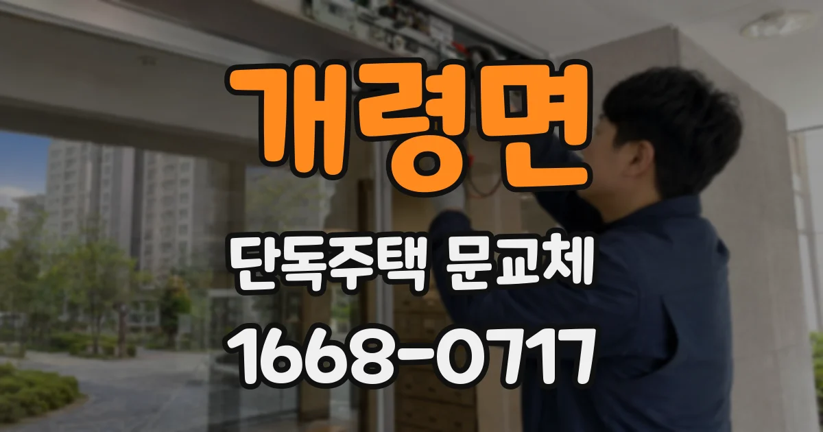 개령면 단독주택 문교체