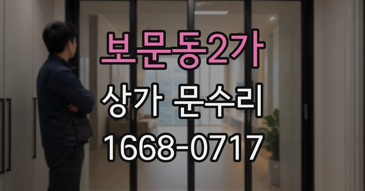 보문동2가 상가 문수리