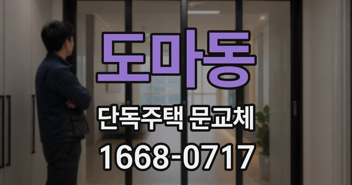 도마동 단독주택 문교체