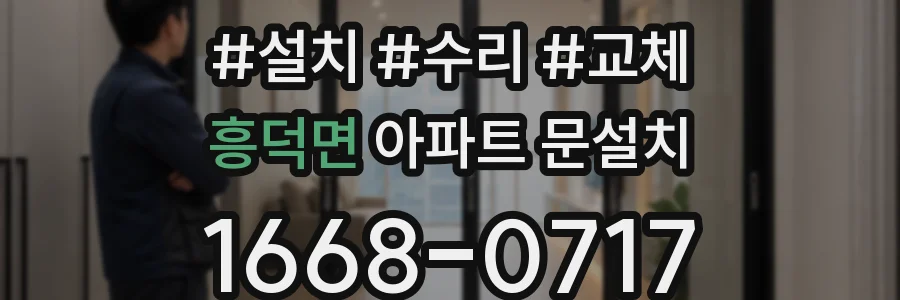 흥덕면 아파트 문설치