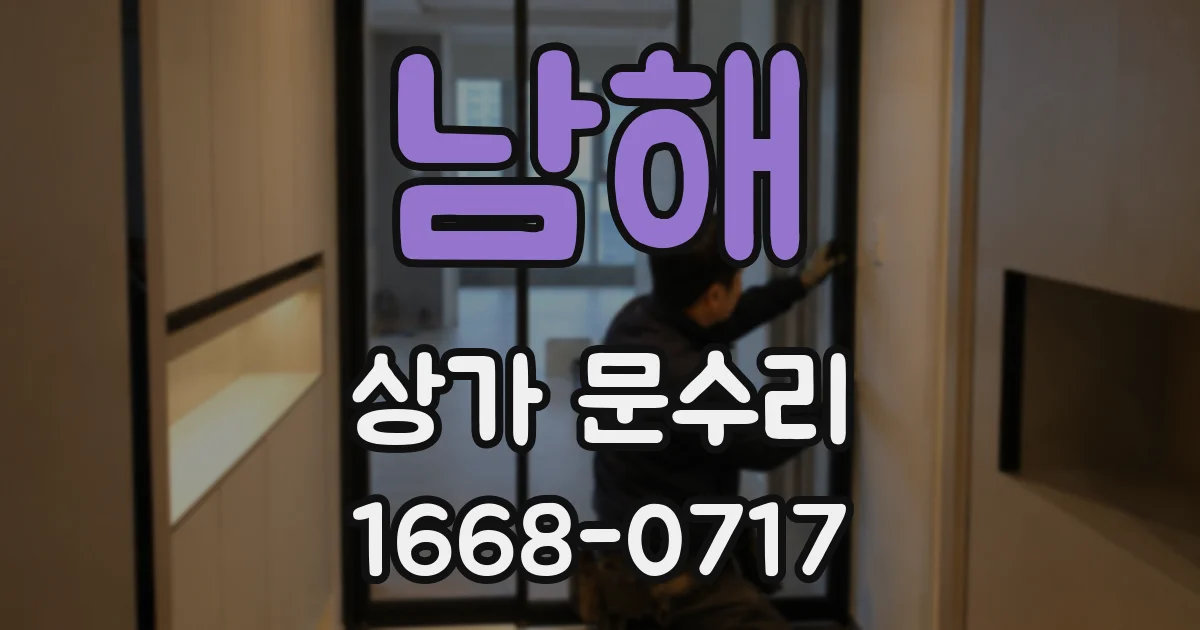 남해 상가 문수리