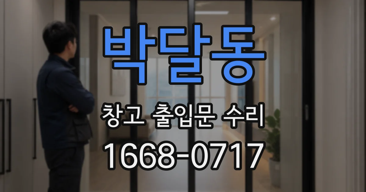 박달동 창고 출입문 수리