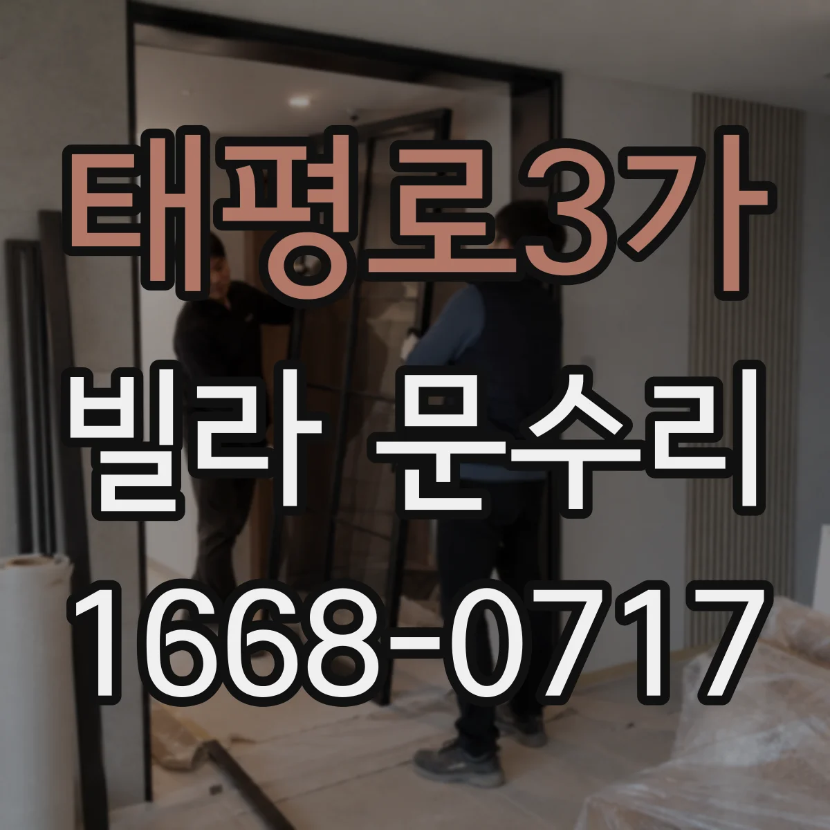 태평로3가 빌라 문수리