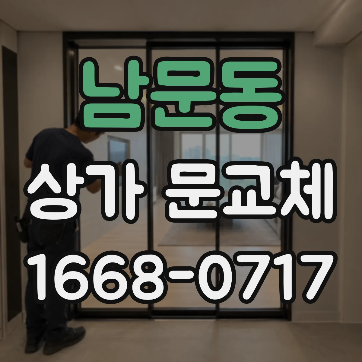 남문동 상가 문교체 습기·온도 변화로 생긴 뒤틀림 해결 절차