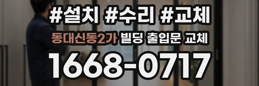 동대신동2가 빌딩 출입문 교체
